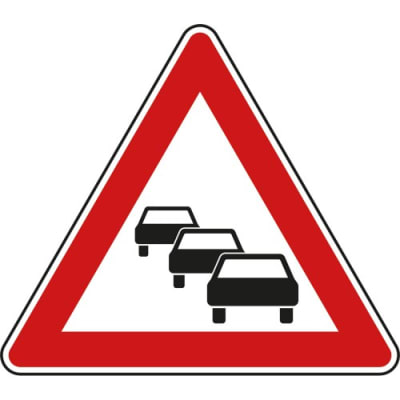 VZ 124 | Verkehrsschild Stau VZ 124 | Verkehrsschild Stau