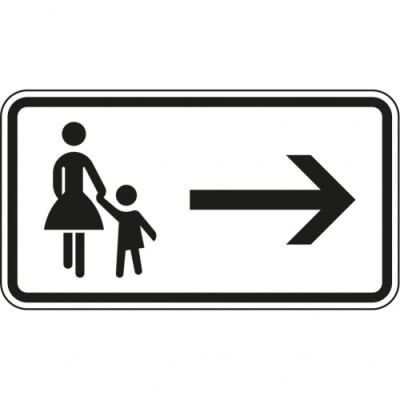 Fußgänger Gehweg rechts gegenüber benutzen VZ 1000-22 Fußgänger Gehweg rechts gegenüber benutzen VZ 1000-22