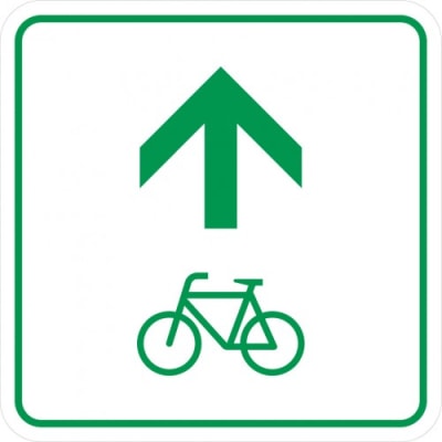 Radwegschild - Zwischenwegweiser Radwegschild - Zwischenwegweiser