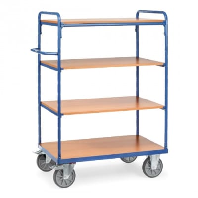 Etagenwagen mit 4 Böden - Tragkraft 500 / 600 kg Etagenwagen mit 4 Böden - Tragkraft 500 / 600 kg