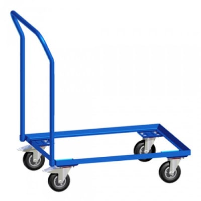 Eurokasten-Roller mit offenem Rahmen und Schiebebügel - Tragkraft 250 kg Eurokasten-Roller mit offenem Rahmen und Schiebebügel - Tragkraft 250 kg