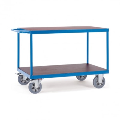 Schwerer Tischwagen mit 2 Böden - Tragkraft 1200 kg