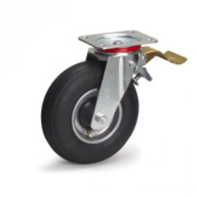 Lenkrolle Luft mit Feststeller - Tragkraft 150 kg Lenkrolle Luft mit Feststeller - Tragkraft 150 kg