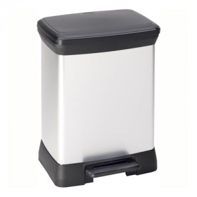 Rechteckiger Tritt-Mülleimer DECOBIN mit Metalleinsatz - Inhalt 30 / 50 Liter Rechteckiger Tritt-Mülleimer DECOBIN mit Metalleinsatz - Inhalt 30 / 50 Liter