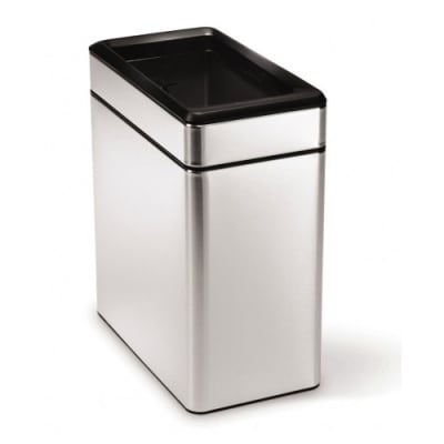 Abfalleimer PROFILE OPEN BIN mit offenem Deckel, Simplehuman - Inhalt 10 Liter Abfalleimer PROFILE OPEN BIN mit offenem Deckel, Simplehuman - Inhalt 10 Liter