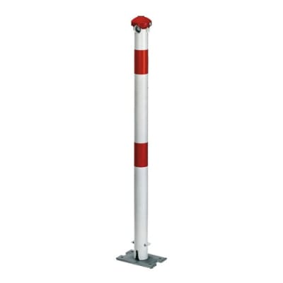 Absperrpfosten mit Pfostenkappe, klappbar Absperrpfosten mit Pfostenkappe, klappbar