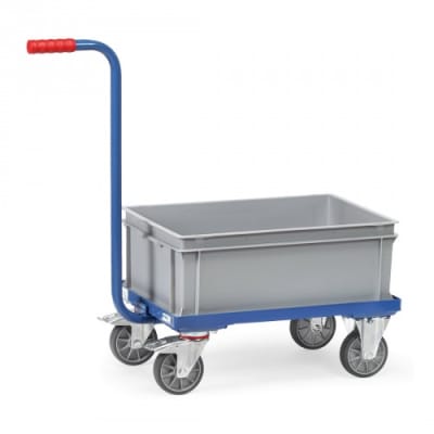 Griffroller KF 4 mit offenem Rahmen und Kunststoffkasten - Tragkraft 250 kg