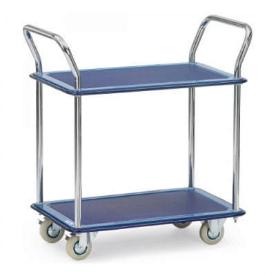Ganzstahlwagen mit 2 Böden - Tragkraft 120 kg Ganzstahlwagen mit 2 Böden - Tragkraft 120 kg