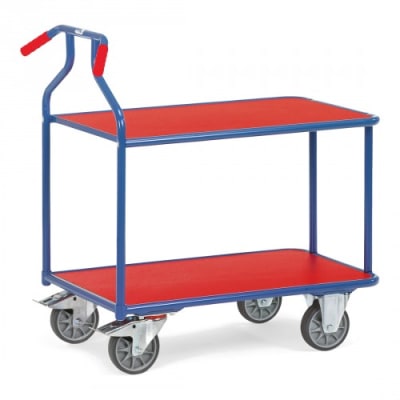 Optiliner-Tischwagen mit 2 Holzböden - Tragkraft 400 kg Optiliner-Tischwagen mit 2 Holzböden - Tragkraft 400 kg