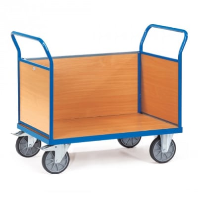Dreiwandwagen mit Holzwänden - Tragkraft 500 / 600 kg Dreiwandwagen mit Holzwänden - Tragkraft 500 / 600 kg