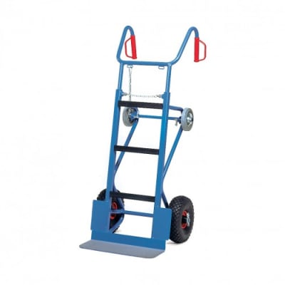 Gerätekarre mit Luftbereifung und Stützrädern - Tragkraft 400 kg