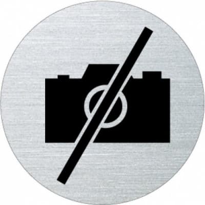 Piktogramm - Fotografieren verboten (rund, ohne Rand) Piktogramm - Fotografieren verboten (rund, ohne Rand)
