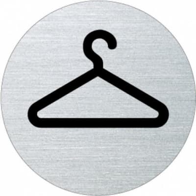 Piktogramm - Garderobe Motiv 1 (rund) Piktogramm - Garderobe Motiv 1 (rund)