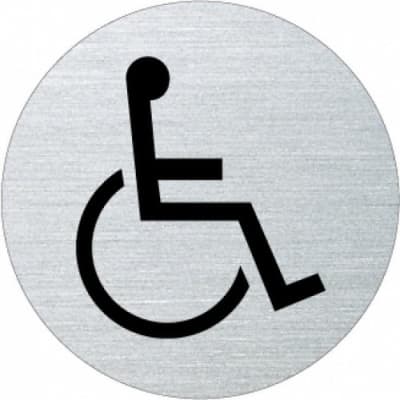 Piktogramm - Rollstuhlfahrer (rund) Piktogramm - Rollstuhlfahrer (rund)