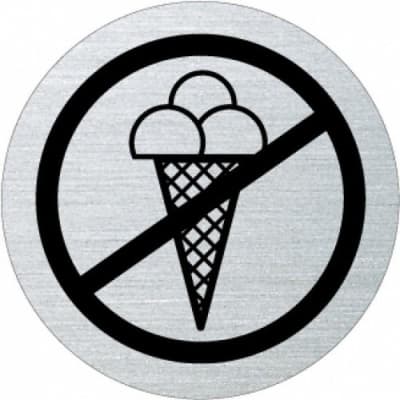 Piktogramm - Eisverbot Motiv 1  (rund, mit Rand)