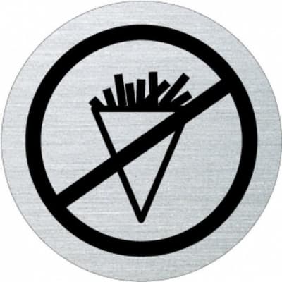 Piktogramm - Essen verboten (rund, mit Rand) Piktogramm - Essen verboten (rund, mit Rand)