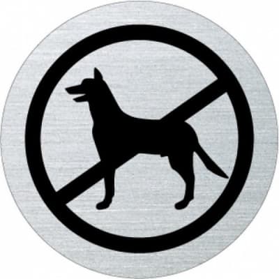Piktogramm - Hunde verboten (Motiv Schäferhund)