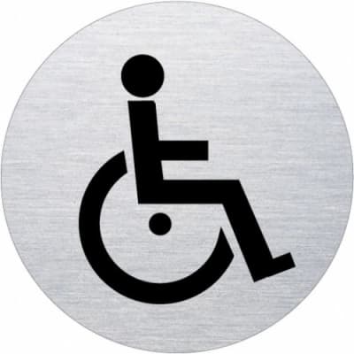 Piktogramm - Rollstuhlfahrer (rund,Motiv 2) Piktogramm - Rollstuhlfahrer (rund,Motiv 2)