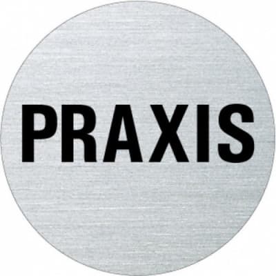 Textschild - Praxis (rund) Typ 1 Textschild - Praxis (rund) Typ 1
