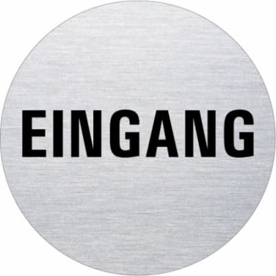 Textschild - Eingang (rund) Typ 1 Textschild - Eingang (rund) Typ 1