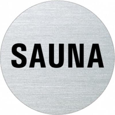 Textschild - Sauna (rund) Textschild - Sauna (rund)