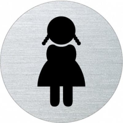 Piktogramm - Damen (rund, Motiv 5)