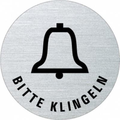 Textschild+Symbol - Bitte klingeln (Motiv 1) Textschild+Symbol - Bitte klingeln (Motiv 1)