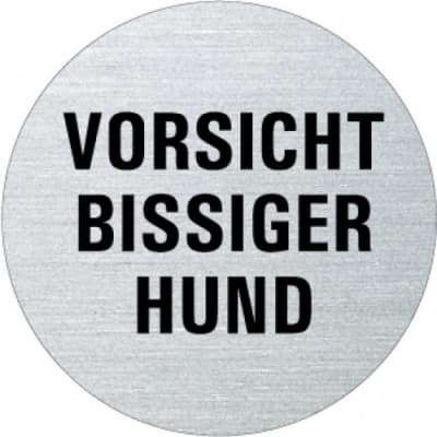 Textschild - Vorsicht bissiger Hund Textschild - Vorsicht bissiger Hund