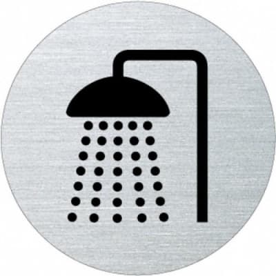 Piktogramm - Dusche (rund) Motiv 2