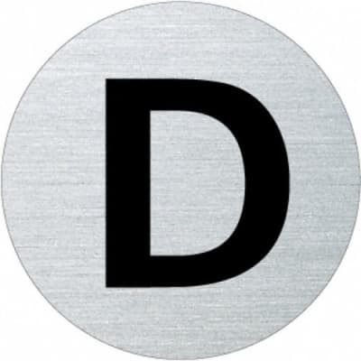 Textschild - D (rund) Textschild - D (rund)
