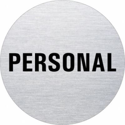 Textschild - Personal (rund) Textschild - Personal (rund)
