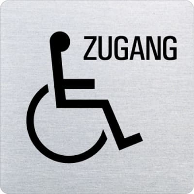 Piktogramm - Behindertengerechter Zugang (ecken abgerundet ) Piktogramm - Behindertengerechter Zugang (ecken abgerundet )