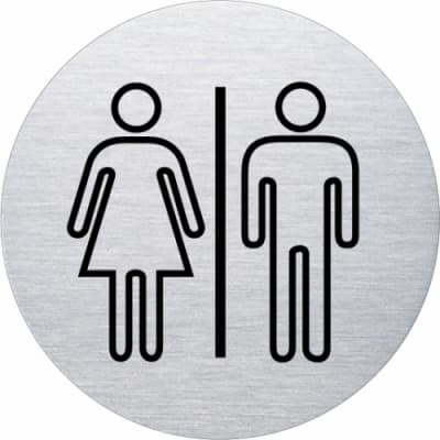 Piktogramm - Damen/Herren (rund, Motiv 2) Piktogramm - Damen/Herren (rund, Motiv 2)