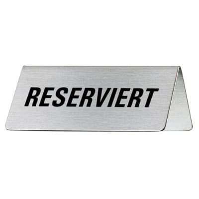 Tischschild - Reserviert Tischschild - Reserviert