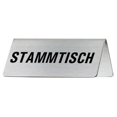 Tischschild - Stammtisch Tischschild - Stammtisch