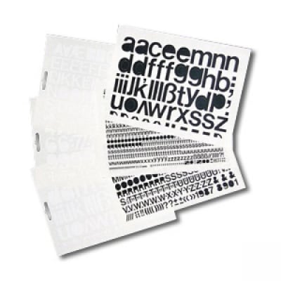 Selbstklebende Buchstaben / Ziffern