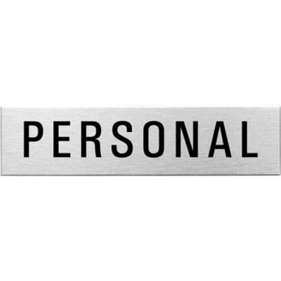 Textschild - Personal (eckig) Textschild - Personal (eckig)