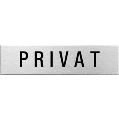 Textschild - Privat (eckig) Textschild - Privat (eckig)
