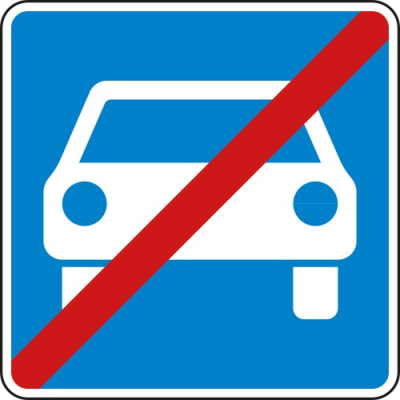 VZ 331.2 StVO-Verkehrsschild Ende der Kraftfahrtstraße