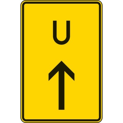 Ankündigung oder Fortsetzung der Umleitung, Vorankündigung geradeaus (Verkehrsschild Nr. 455.1-30) Ankündigung oder Fortsetzung der Umleitung, Vorankündigung geradeaus (Verkehrsschild Nr. 455.1-30)