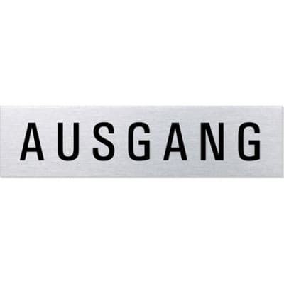 Textschild - Ausgang (eckig)