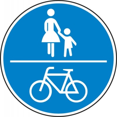 VZ 240 Verkehrsschild Gemeinsamer Geh- & Radweg VZ 240 Verkehrsschild Gemeinsamer Geh- & Radweg