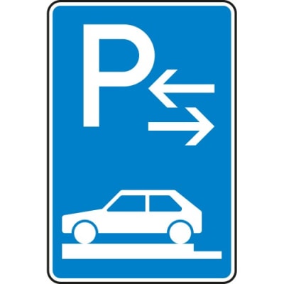Verkehrszeichen 315-83 Parken auf Gehwegen Schild (Mitte) Verkehrszeichen 315-83 Parken auf Gehwegen Schild (Mitte)