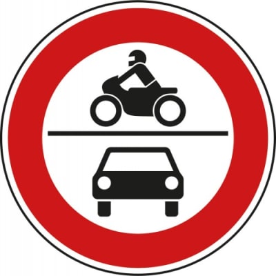 VZ 260 - Verkehrsschild Verbot für Krafträder VZ 260 - Verkehrsschild Verbot für Krafträder