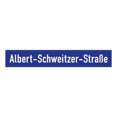 Straßennamenschild - Emaille-Schild aus Stahl
