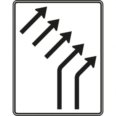 Zusammenführungstafel VZ 551-23 Zusammenführungstafel VZ 551-23