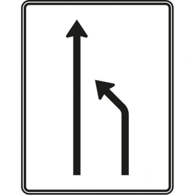 VZ 531-10 Verkehrsschild Einengungstafel