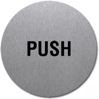 Textschild - Push (rund) Textschild - Push (rund)