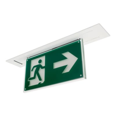 Rettungszeichenleuchte BREMEN (Deckeneinbau), 7L-Schutzlicht