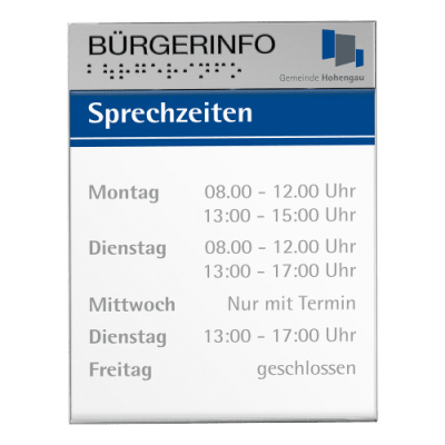 Rio Paneel für Türschild